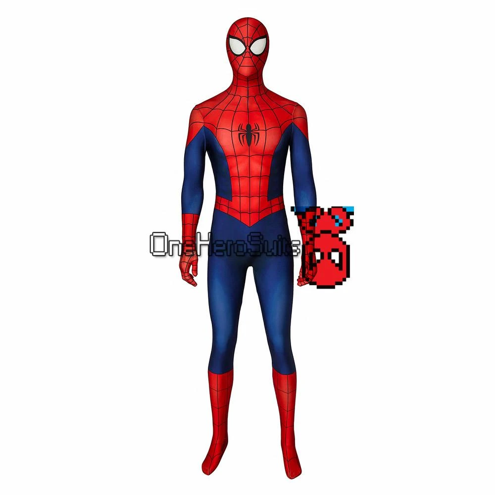 OneHeroSuits Ultimate Spider-Man Cosplay Suit The Season 1 Peter Parker Costume
