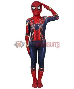 OneHeroSuits Kids Iron Spider-Man Suit Avengers SuperHero Cosplay Costumes For Children Zentai/Jumpsuit