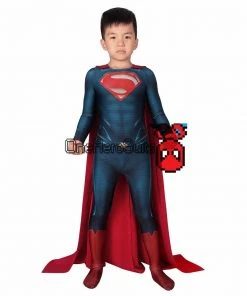 OneHeroSuits Christmas Gifts For Kids Superman Cosplay Costume Children Superman Suit With Cloak