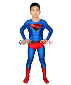 OneHeroSuits Expert-level Cosplay Bodysuit & Zentai Kids SuperMan Cosplay Suit Children Halloween Costume