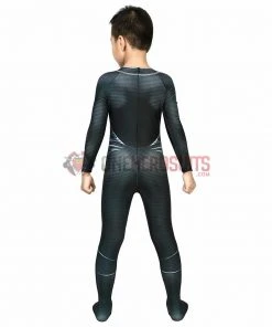 OneHeroSuits Christmas Gifts For Kids Superman Black Cosplay Suit With Cloak Kids Cosplay