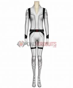 1herosuits Natasha Romanoff Spandex White Cosplay Costumes Black Widow 3D Printed Cosplay Suit