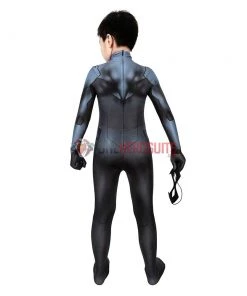 OneHeroSuits Kids Nightwing Cosplay Suit Comic Edition Creative Gifts For Children Expert-level Cosplay Bodysuit & Zentai