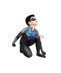 OneHeroSuits Kids Nightwing Cosplay Suit Comic Edition Creative Gifts For Children Expert-level Cosplay Bodysuit & Zentai