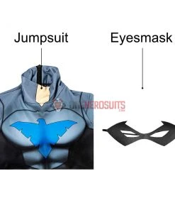 OneHeroSuits Kids Nightwing Cosplay Suit Comic Edition Creative Gifts For Children Expert-level Cosplay Bodysuit & Zentai
