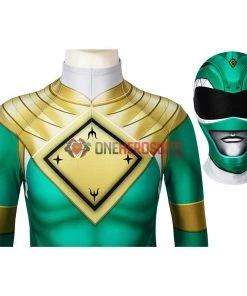 OneHeroSuits Kids Green Power Ranger Cosplay Suit Expert-level Cosplay Bodysuit & Zentai