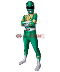 OneHeroSuits Kids Green Power Ranger Cosplay Suit Expert-level Cosplay Bodysuit & Zentai