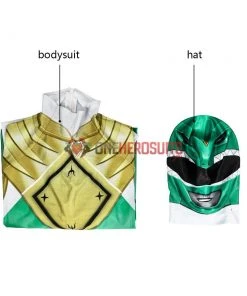 OneHeroSuits Kids Green Power Ranger Cosplay Suit Expert-level Cosplay Bodysuit & Zentai