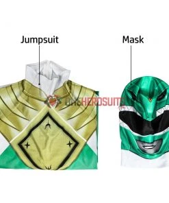 OneHeroSuits Expert-level Cosplay Bodysuit & Zentai Green Power Ranger Cosplay Suit Power Rangers Green Spandex Costume