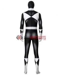 OneHeroSuits Black Power Rangers Suit Power Ranger Black Spandex Cosplay Costume