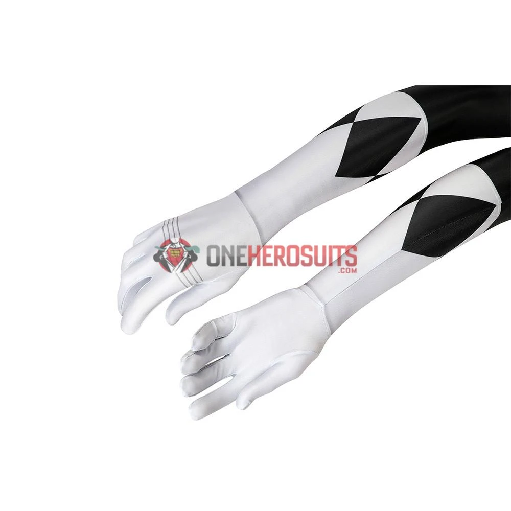 OneHeroSuits Black Power Rangers Suit Power Ranger Black Spandex Cosplay Costume