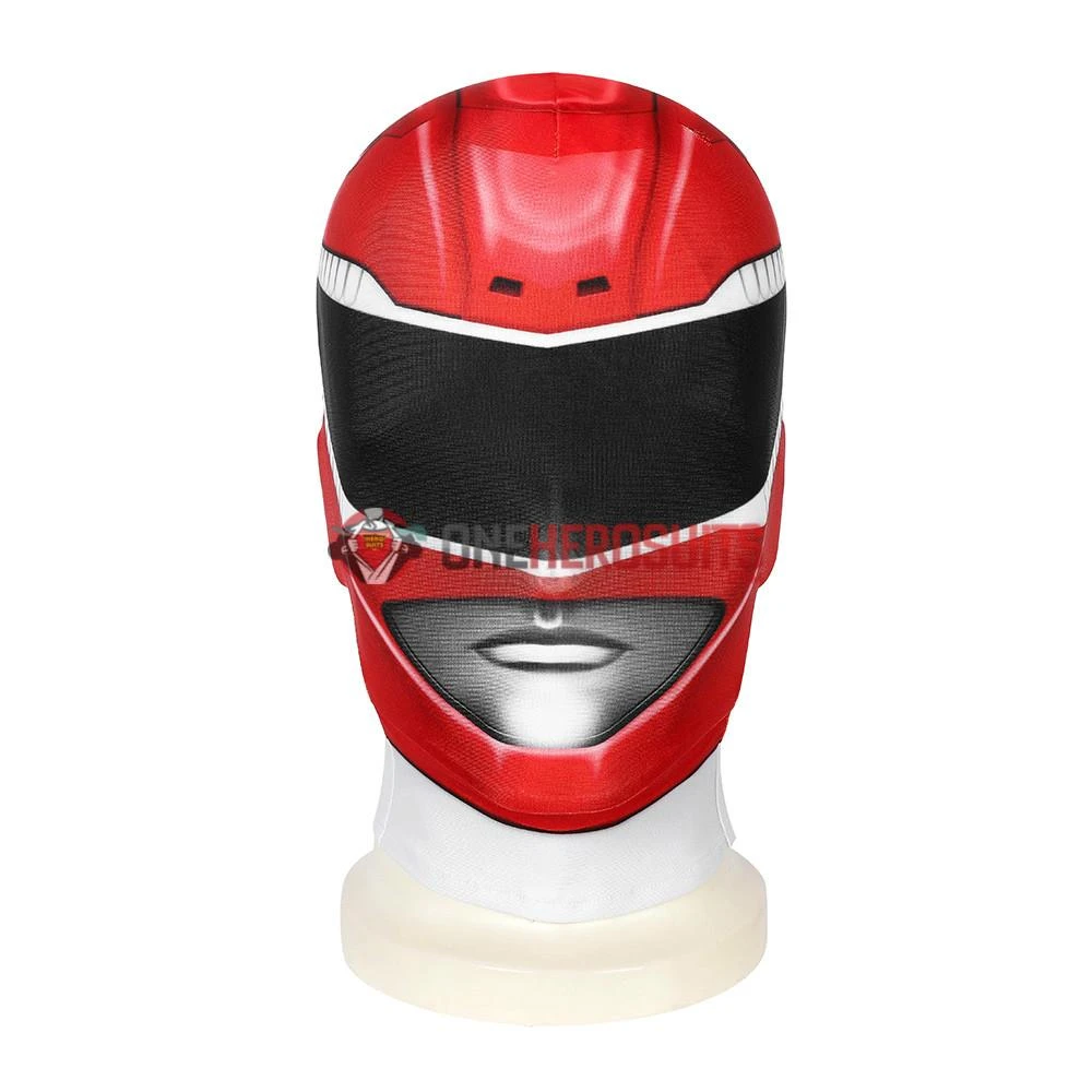 OneHeroSuits Red Power Ranger Cosplay Suit Classic Red Spandex Power Rangers Costumes Expert-level Cosplay Bodysuit & Zentai