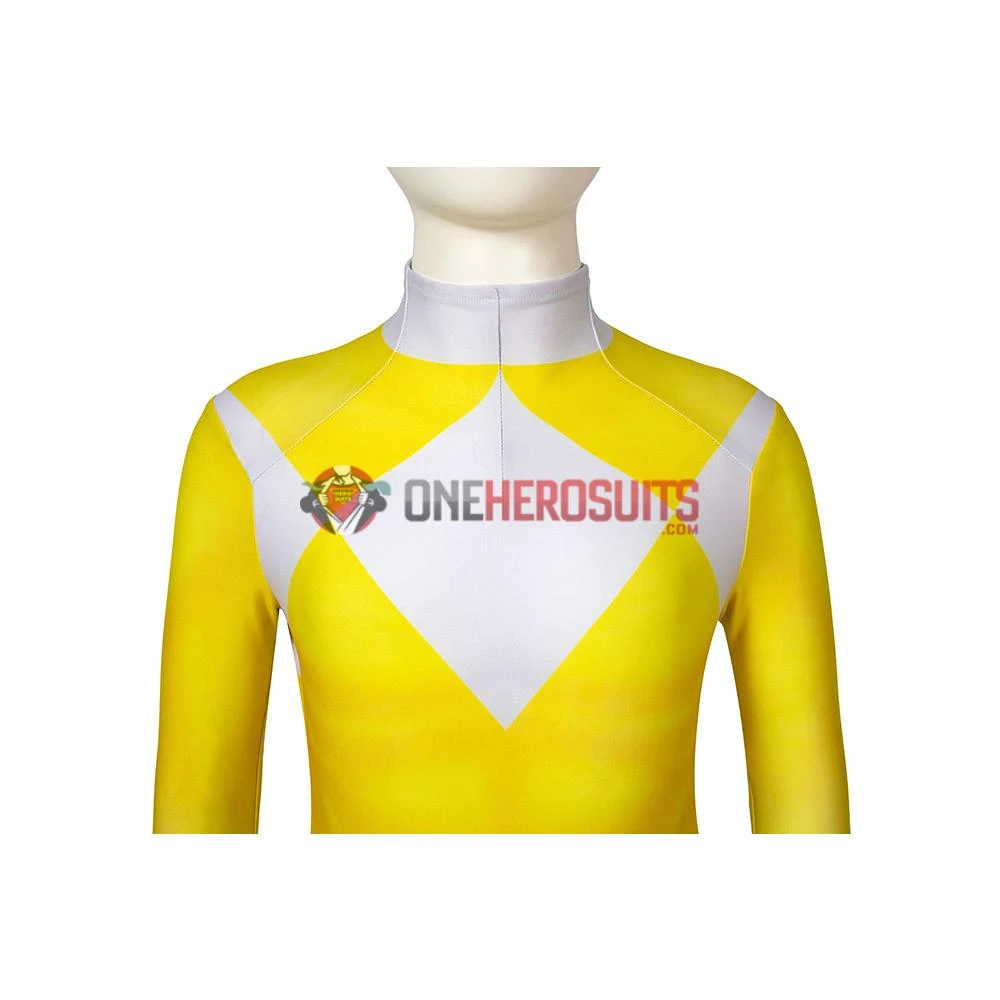 OneHeroSuits Expert-level Cosplay Bodysuit & Zentai Kids Yellow Power Ranger Cosplay Suit Gifts For Children