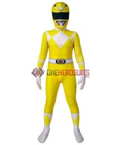 OneHeroSuits Expert-level Cosplay Bodysuit & Zentai Kids Yellow Power Ranger Cosplay Suit Gifts For Children