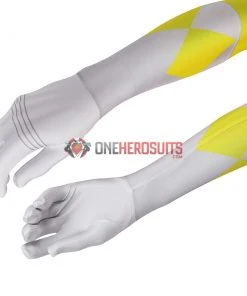 OneHeroSuits Yellow Power Ranger Suit Spandex Power Rangers Costumes Printed Edition Expert-level Cosplay Bodysuit & Zentai