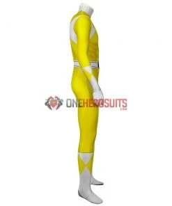 OneHeroSuits Yellow Power Ranger Suit Spandex Power Rangers Costumes Printed Edition Expert-level Cosplay Bodysuit & Zentai