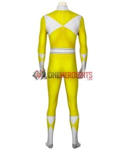 OneHeroSuits Yellow Power Ranger Suit Spandex Power Rangers Costumes Printed Edition Expert-level Cosplay Bodysuit & Zentai