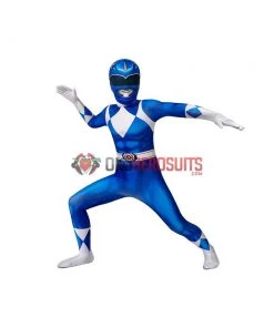 OneHeroSuits Kids Blue Power Ranger Cosplay Suit Gifts For Children Expert-level Cosplay Bodysuit & Zentai
