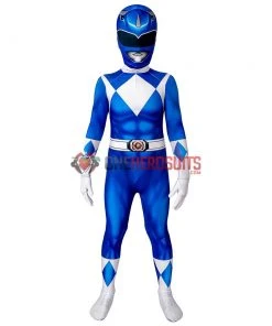 OneHeroSuits Kids Blue Power Ranger Cosplay Suit Gifts For Children Expert-level Cosplay Bodysuit & Zentai