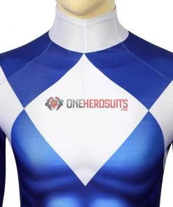 OneHeroSuits Expert-level Cosplay Bodysuit & Zentai Blue Power Ranger Cosplay Suit Spandex Power Rangers Costumes Lightweight