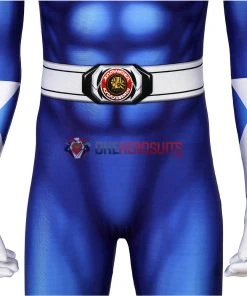 OneHeroSuits Expert-level Cosplay Bodysuit & Zentai Blue Power Ranger Cosplay Suit Spandex Power Rangers Costumes Lightweight