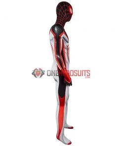 OneHeroSuits Spider-man Tracksuit Spiderman Miles Morales White Cosplay Suit