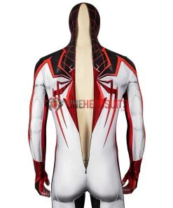 OneHeroSuits Spider-man Tracksuit Spiderman Miles Morales White Cosplay Suit
