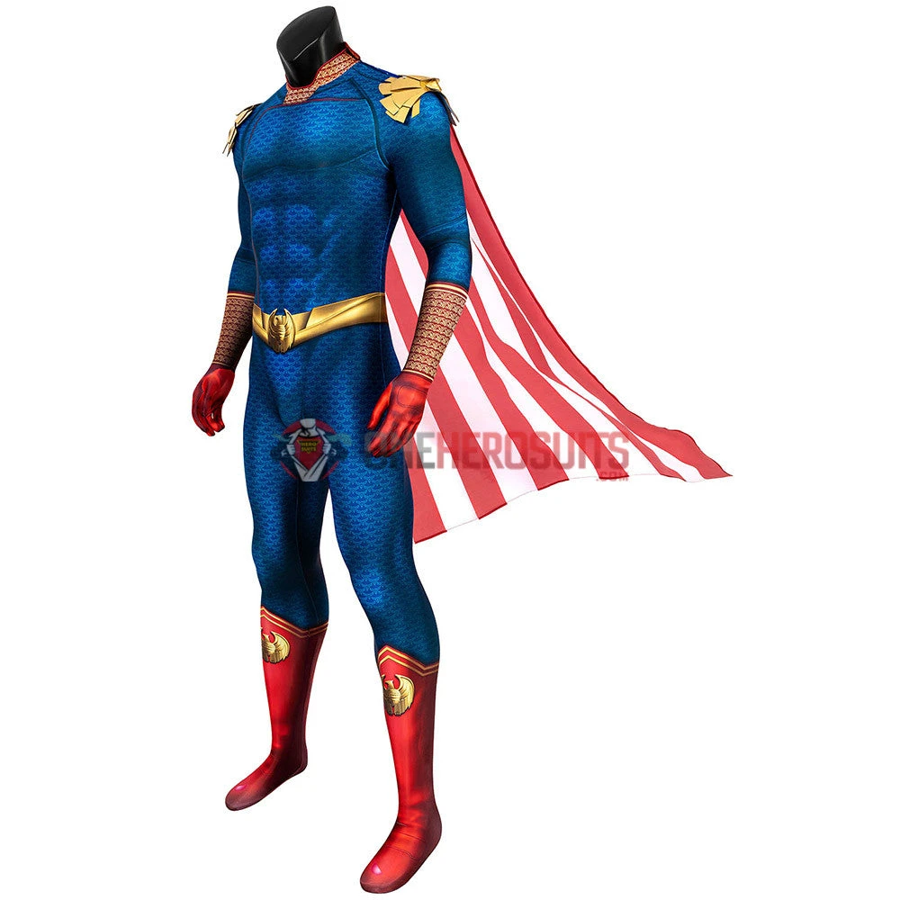 OneHeroSuits Expert-level Cosplay Bodysuit & Zentai The Boys Homelander Cosplay Costume Detail Printed Edition