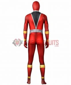 1herosuits The Red Ranger Cosplay Costume KISHIRYU SENTAI RYUSOULGER Spandex Suit Costumes