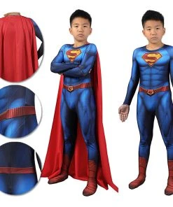 OneHeroSuits Kids Cosplay Kids Superman And Lois Cosplay Suit Superman Spandex BodySuit
