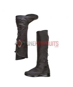 OneHeroSuits Rey Black Cosplay Boots The Last Jedi Edition