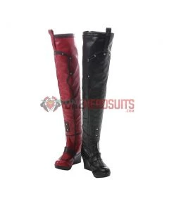 OneHeroSuits Harley Quinn Cosplay Boots BatMan Arkham City High Quality Cosplay Shoes