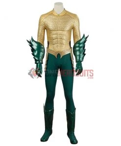 OneHeroSuits Aquaman Cosplay Costumes King Of The Seven Seas Golden Suits
