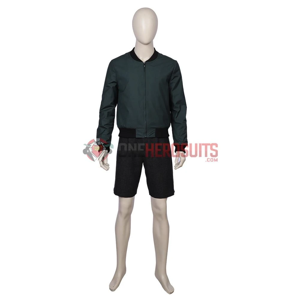 OneHeroSuits Miles Morales Cosplay Costumes Spider Man Into The Spider Verse Miles Green Coat