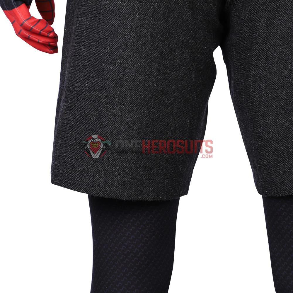 OneHeroSuits Miles Morales Cosplay Costumes Spider Man Into The Spider Verse Miles Green Coat