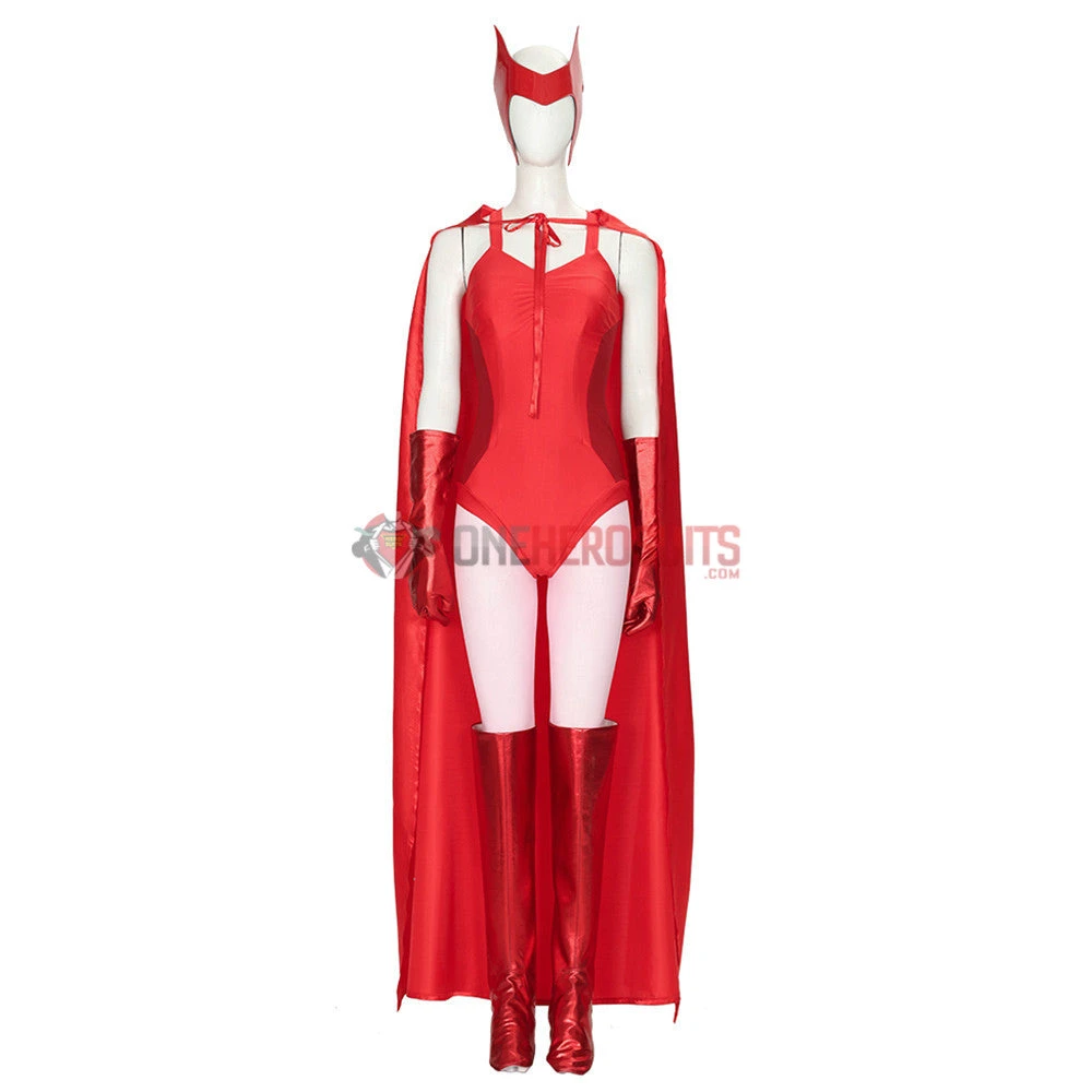 2021 WandaVision Wanda Cosplay Costume OneHeroSuits