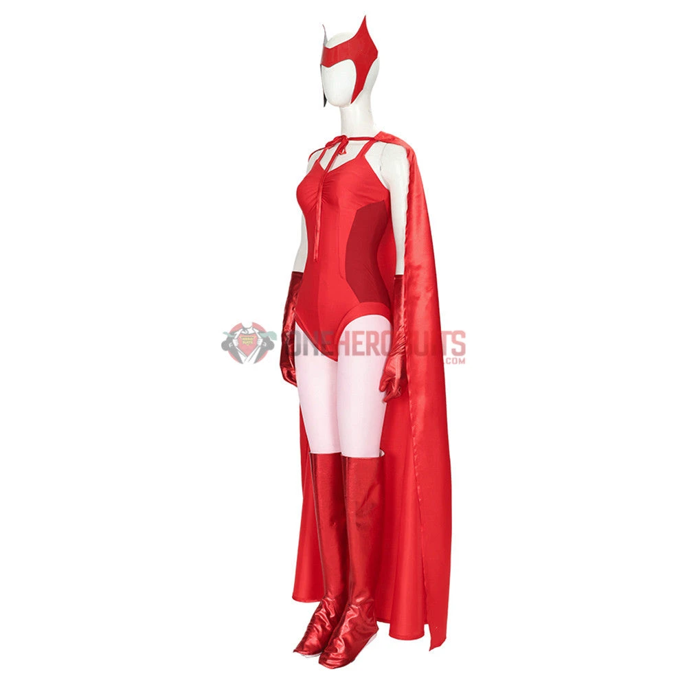 2021 WandaVision Wanda Cosplay Costume OneHeroSuits