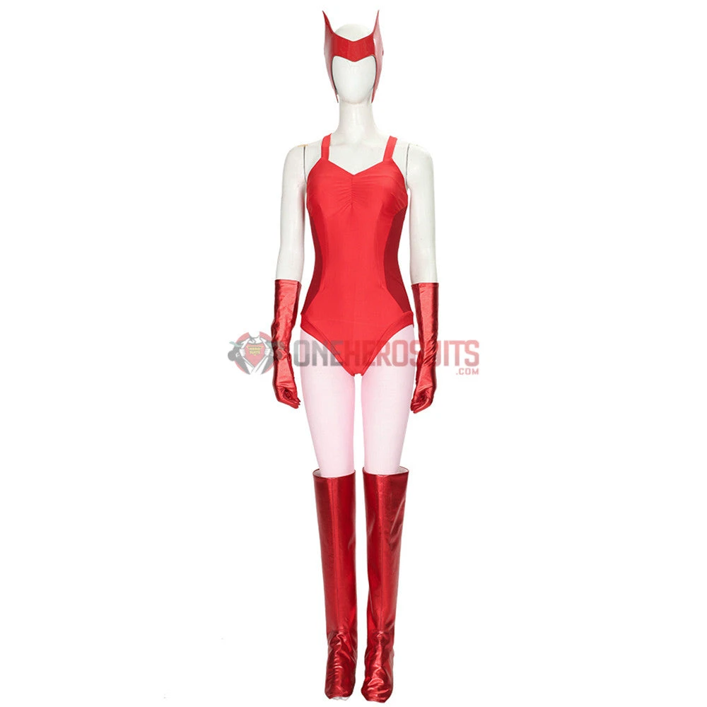 2021 WandaVision Wanda Cosplay Costume OneHeroSuits
