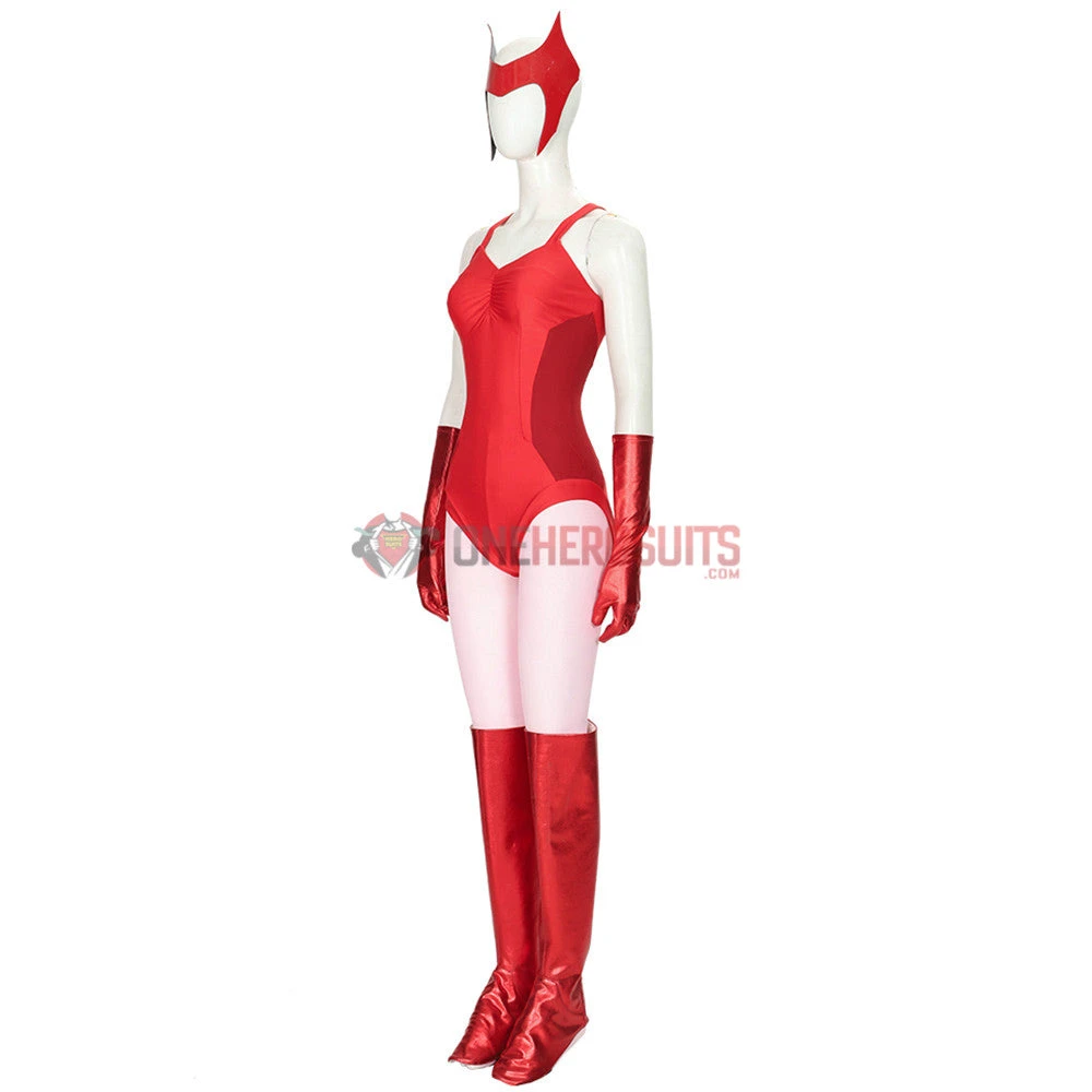 2021 WandaVision Wanda Cosplay Costume OneHeroSuits
