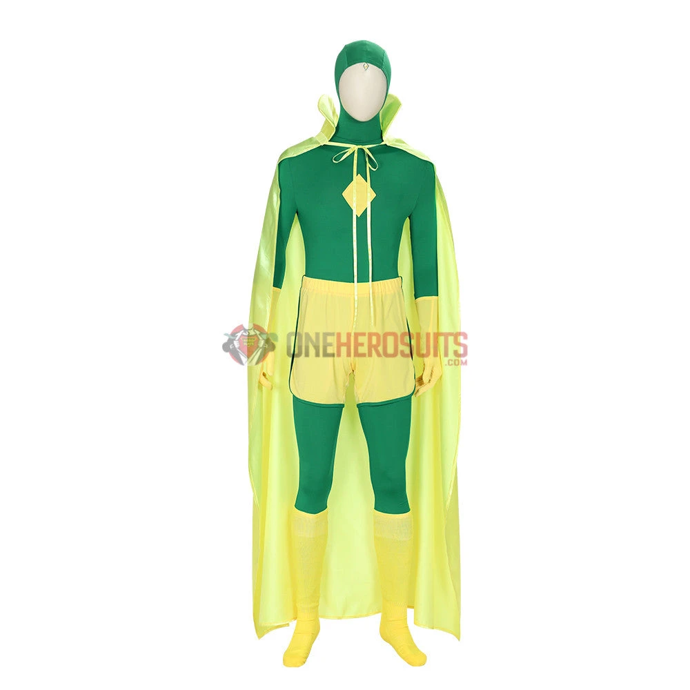 2021 WandaVision Vision Cosplay Costume OneHeroSuits