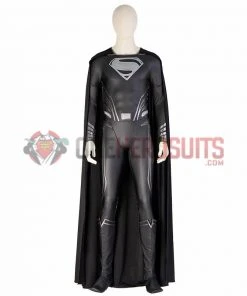 Justice League Superman Cosplay Costumes Superman Black OneHeroSuits