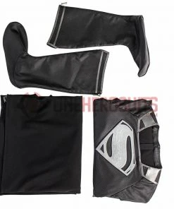 Justice League Superman Cosplay Costumes Superman Black OneHeroSuits