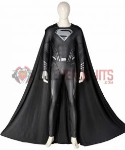 Justice League Superman Cosplay Costumes Superman Black OneHeroSuits