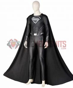 Justice League Superman Cosplay Costumes Superman Black OneHeroSuits