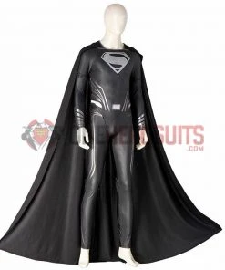 Justice League Superman Cosplay Costumes Superman Black OneHeroSuits