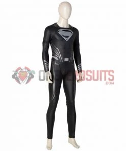 Justice League Superman Cosplay Costumes Superman Black OneHeroSuits