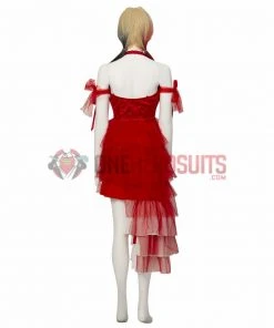 OneHeroSuits The Suicide Squad Red Dress Cosplay Costumes Harley Quinn Top Leval Suits