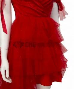 OneHeroSuits The Suicide Squad Red Dress Cosplay Costumes Harley Quinn Top Leval Suits