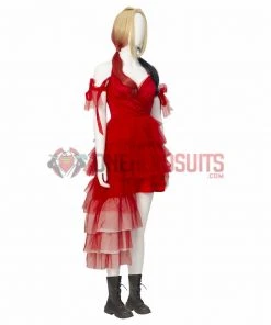 OneHeroSuits The Suicide Squad Red Dress Cosplay Costumes Harley Quinn Top Leval Suits