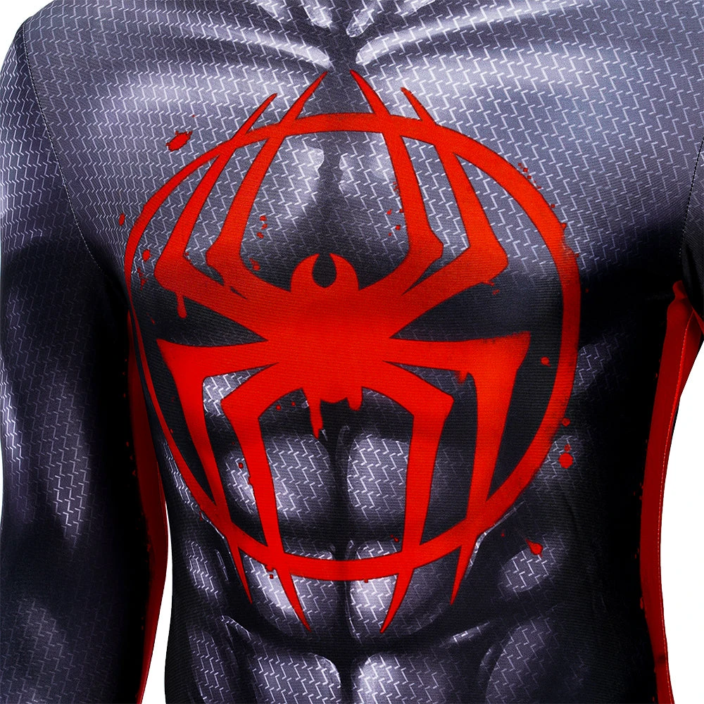 OneHeroSuits Spiderman Across The Spider-Verse Cosplay Costumes Black Spider Bodysuit